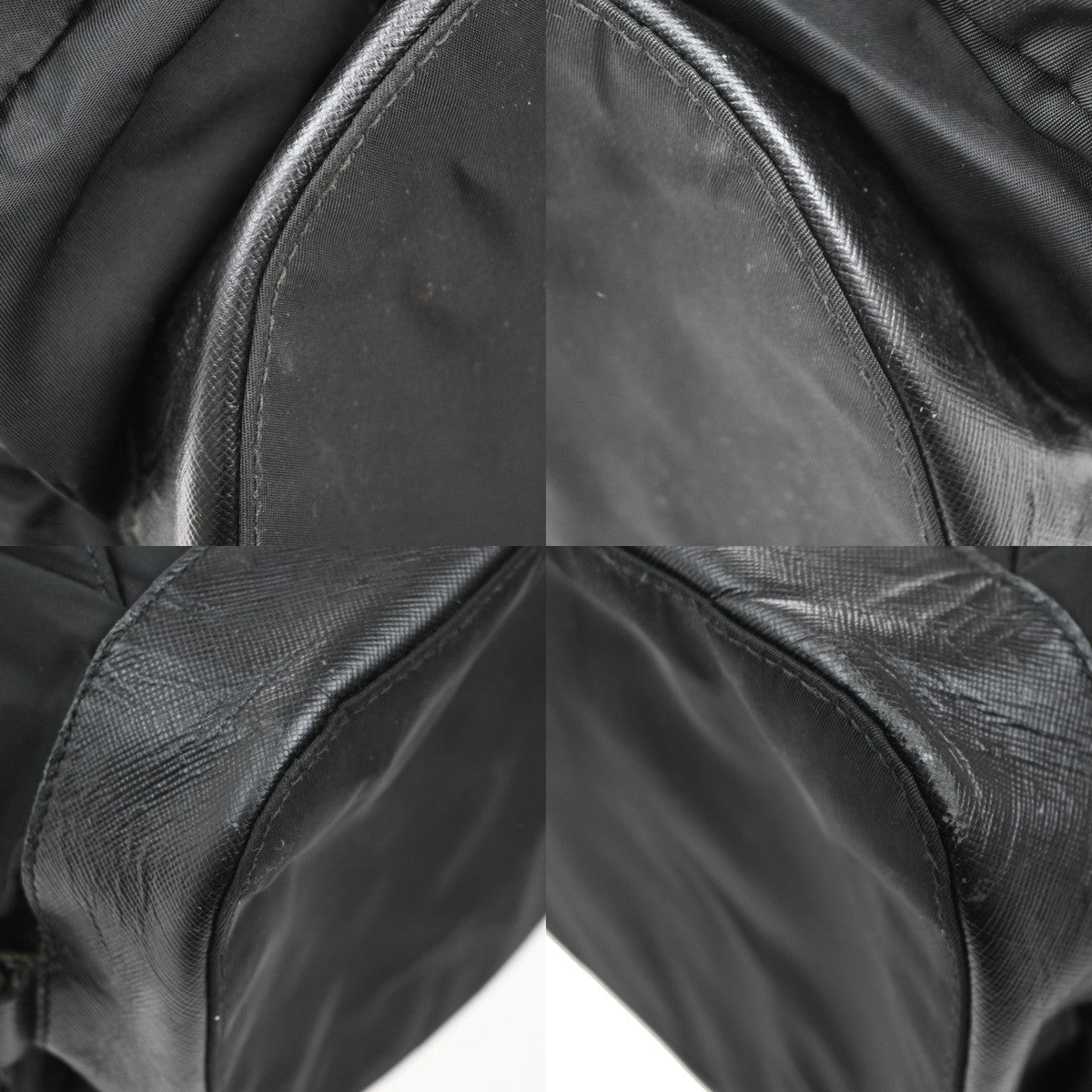 Prada Double Front Pocket Backpack Tessuto Black Nylon Backpack Bag (Pre-Owned)