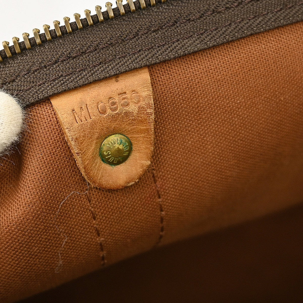 Louis Vuitton Keepall Bag Monogram Canvas Brown Canvas Travel Bag Bag (Pre-Owned)