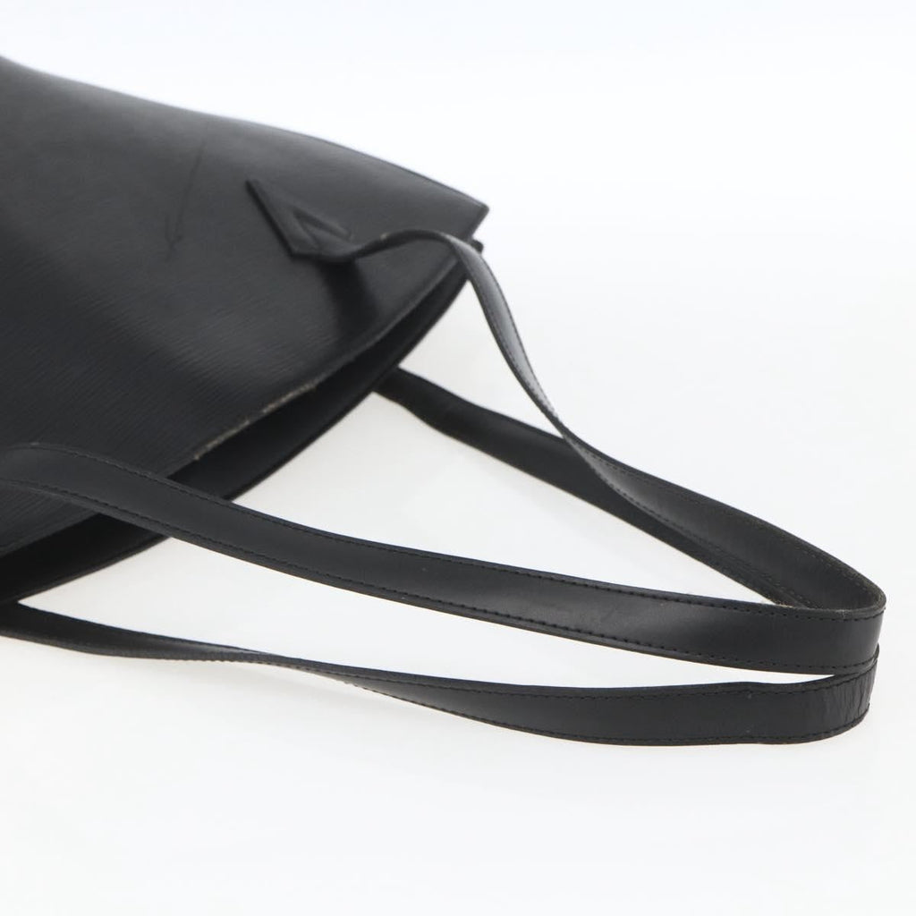 Louis Vuitton Saint Jacques Handbag Epi Leather Black Leather Handbag (Pre-Owned)