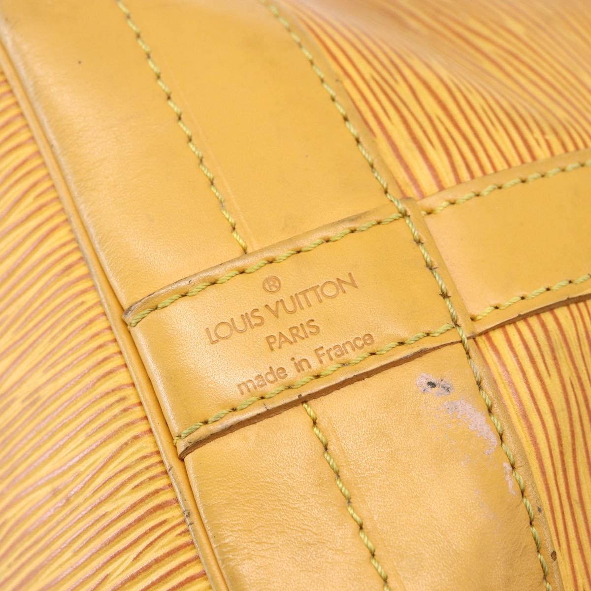 Louis Vuitton Petit Noe Nm Handbag Epi Leather Yellow Leather Shoulder Bag Bag (Pre-Owned)