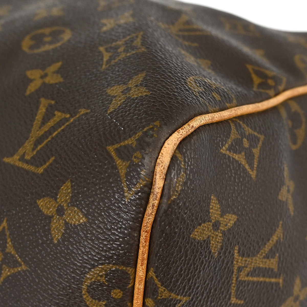 Louis Vuitton Keepall Bag Monogram Canvas Brown Canvas Travel Bag Bag (Pre-Owned)