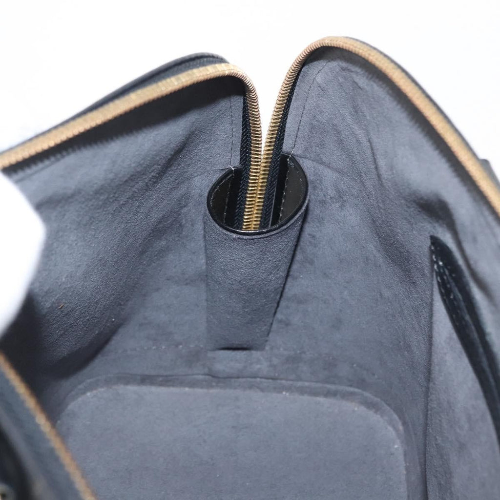 Louis Vuitton Alma Handbag Epi Leather Black Leather Handbag (Pre-Owned)
