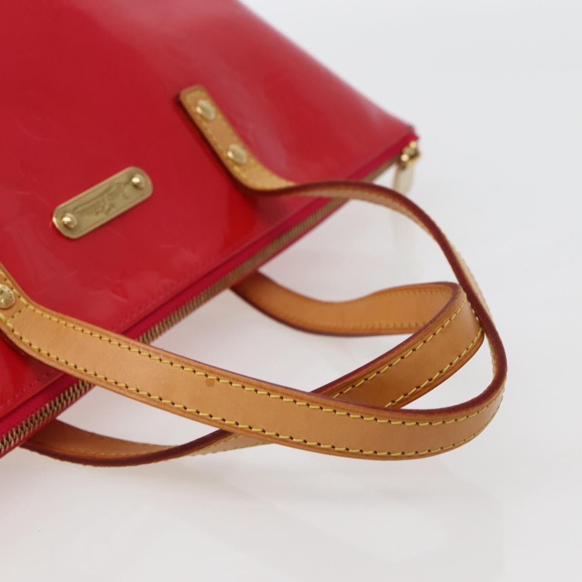 Louis Vuitton Bellevue Handbag Monogram Vernis Pink Patent_Leather Tote Bag Bag (Pre-Owned)