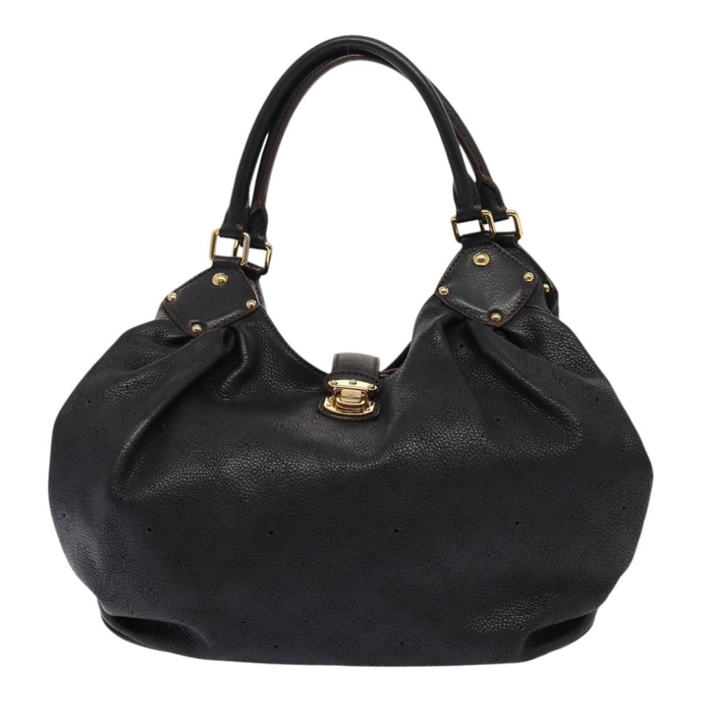 Louis Vuitton Xl Hobo Mahina Leather Black Leather Handbag (Pre-Owned)