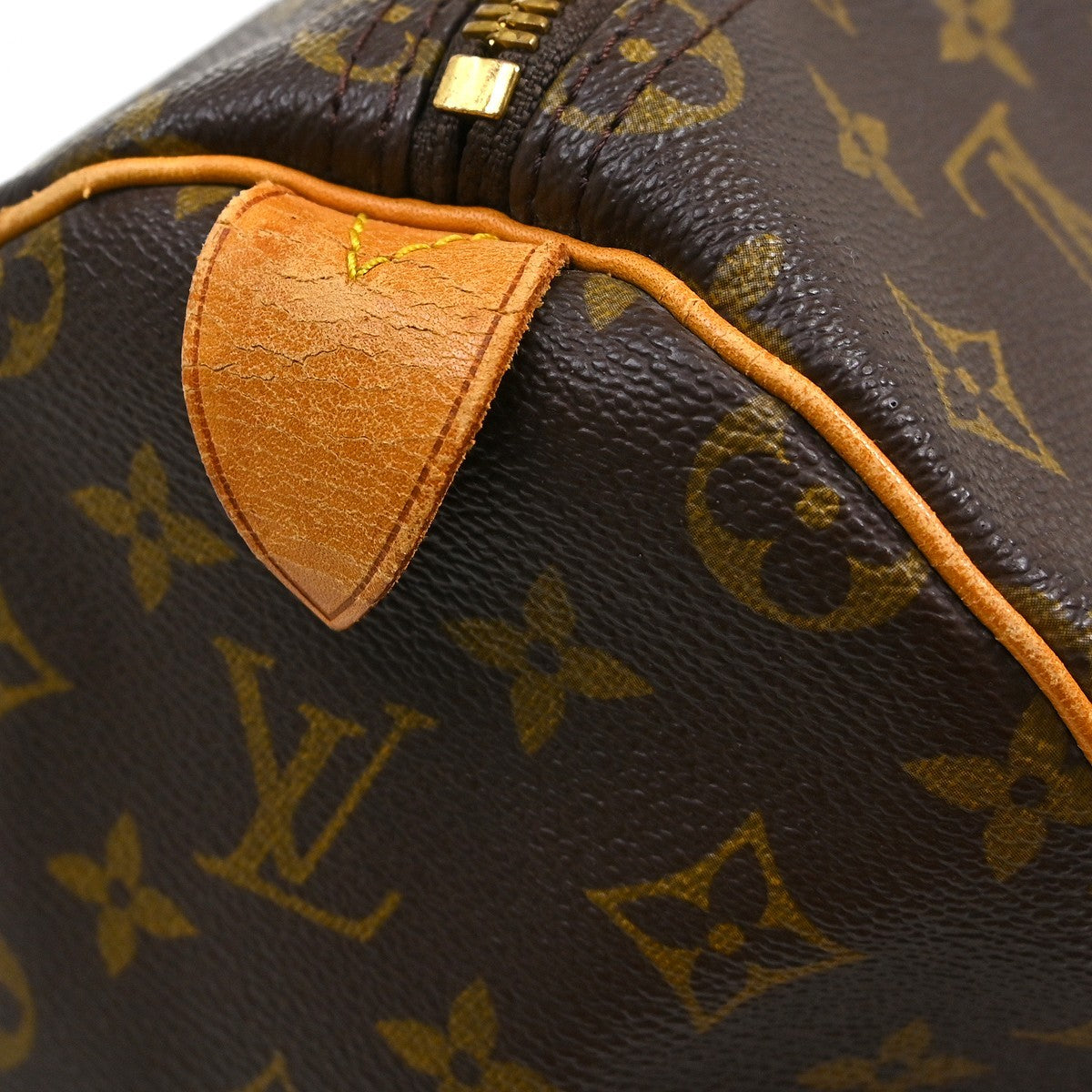 Louis Vuitton Keepall Bag Monogram Canvas Brown Canvas Travel Bag Bag (Pre-Owned)