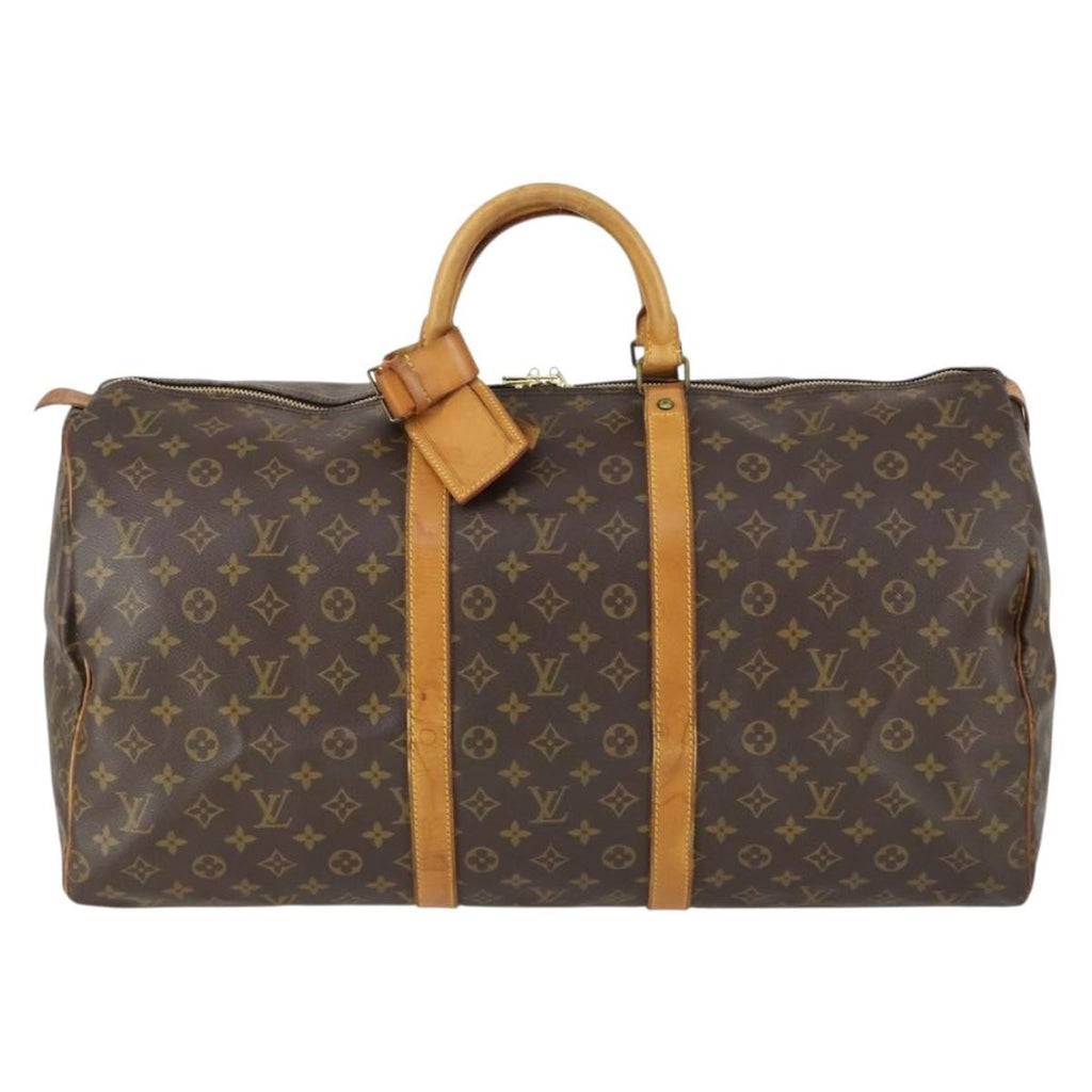 Louis Vuitton Keepall Bag Monogram Canvas Brown Canvas Travel Bag Bag (Pre-Owned)