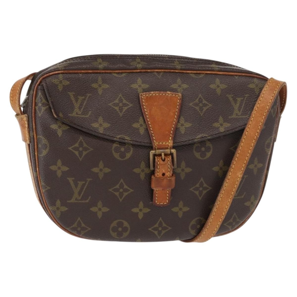 Louis Vuitton Jeune Fille Handbag Monogram Canvas Brown Canvas Shoulder Bag Bag (Pre-Owned)