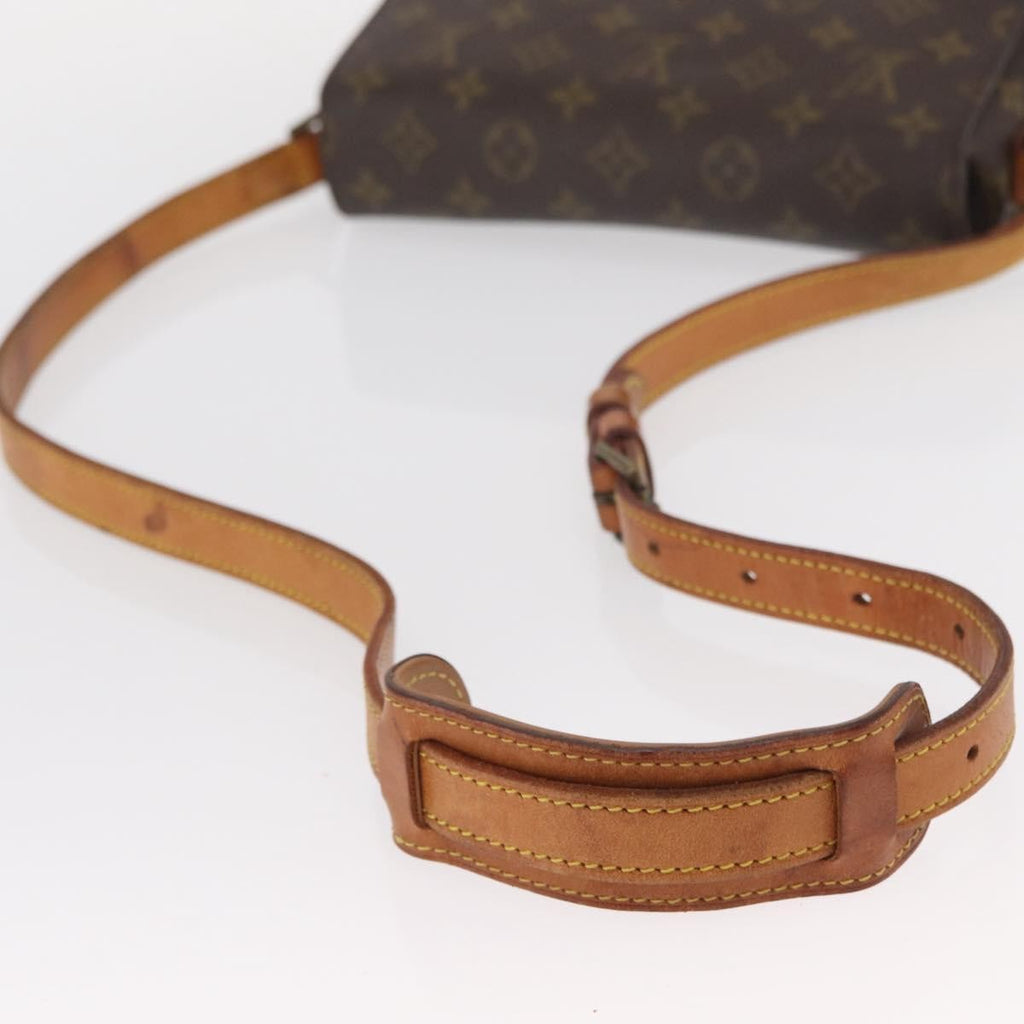 Louis Vuitton Saint Cloud Handbag Monogram Canvas Brown Canvas Shoulder Bag Bag (Pre-Owned)