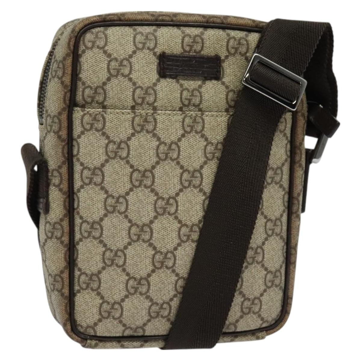 Gucci Gg Supreme Shoulder Bag Canvas Beige Canvas Shoulder Bag Bag (Pre-Owned)