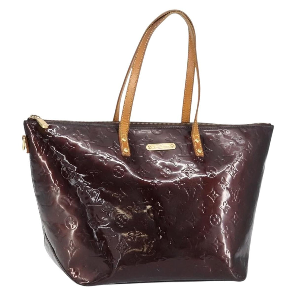 Louis Vuitton Bellevue Handbag Monogram Vernis Purple Patent_Leather Tote Bag Bag (Pre-Owned)