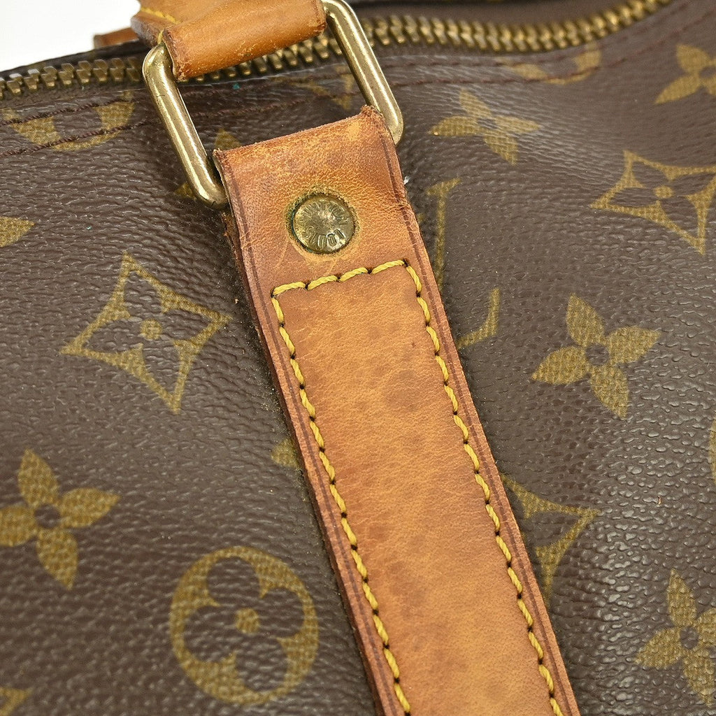 Louis Vuitton Keepall Bag Monogram Canvas Brown Canvas Travel Bag Bag (Pre-Owned)