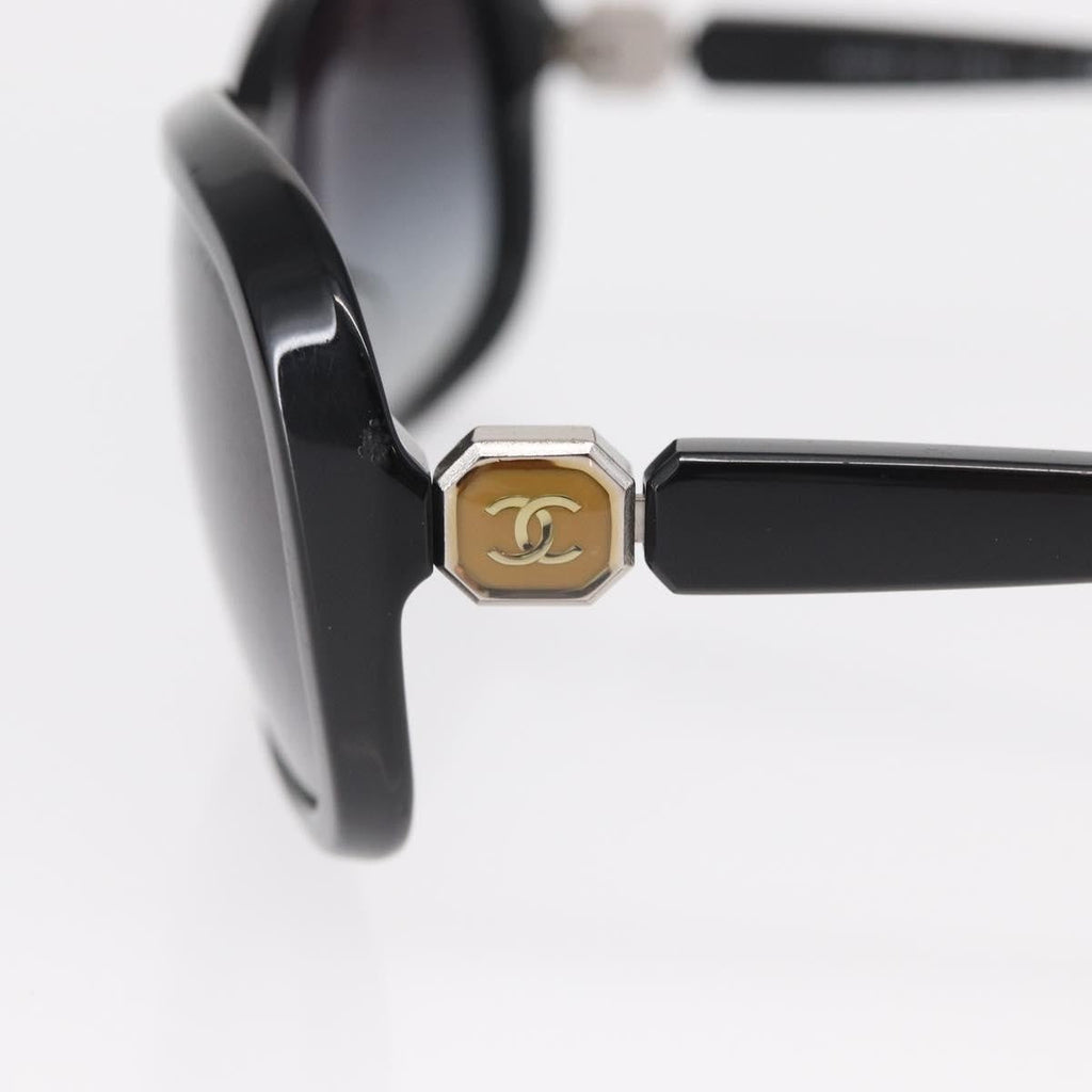 Chanel Logo Cc Sunglasses Plastic Black Plastic Sunglasse Accessory (Pre-Owned)
