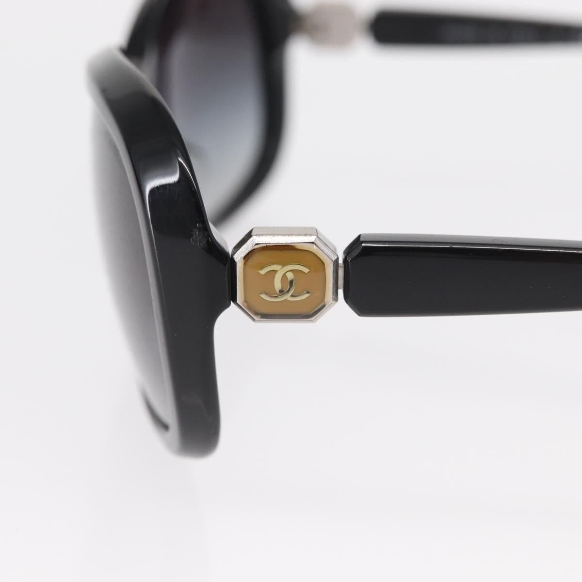 Chanel Logo Cc Sunglasses Plastic Black Plastic Sunglasse Accessory (Pre-Owned)