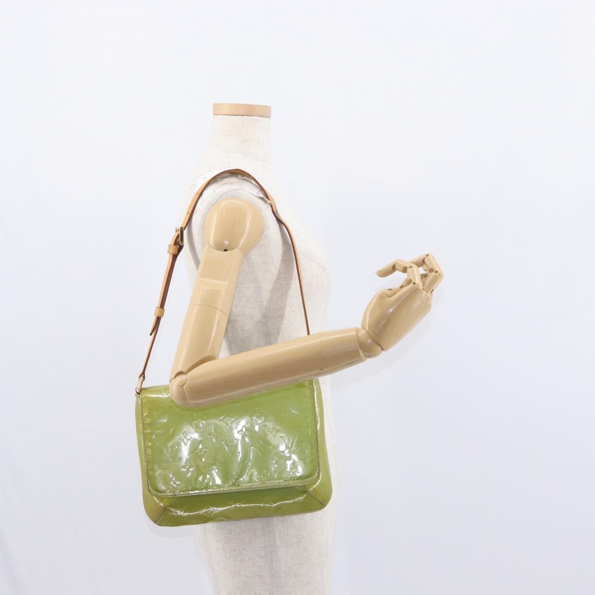 Louis Vuitton Thompson Street Handbag Monogram Vernis Blue Patent_Leather Shoulder Bag Bag (Pre-Owned)