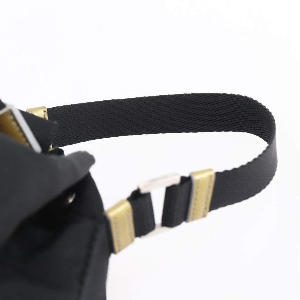 Prada Duet Drawstring Bucket Bag Tessuto Black Nylon Bag (Pre-Owned)