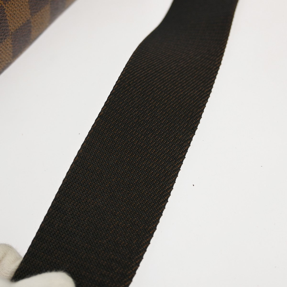 Louis Vuitton Naviglio Handbag Damier Brown Canvas Shoulder Bag Bag (Pre-Owned)