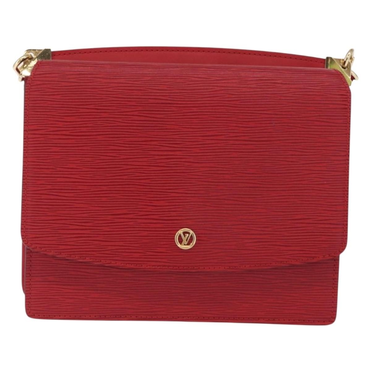 Louis Vuitton Grenelle Shoulder Bag Epi Leather Red Leather Shoulder Bag Bag (Pre-Owned)