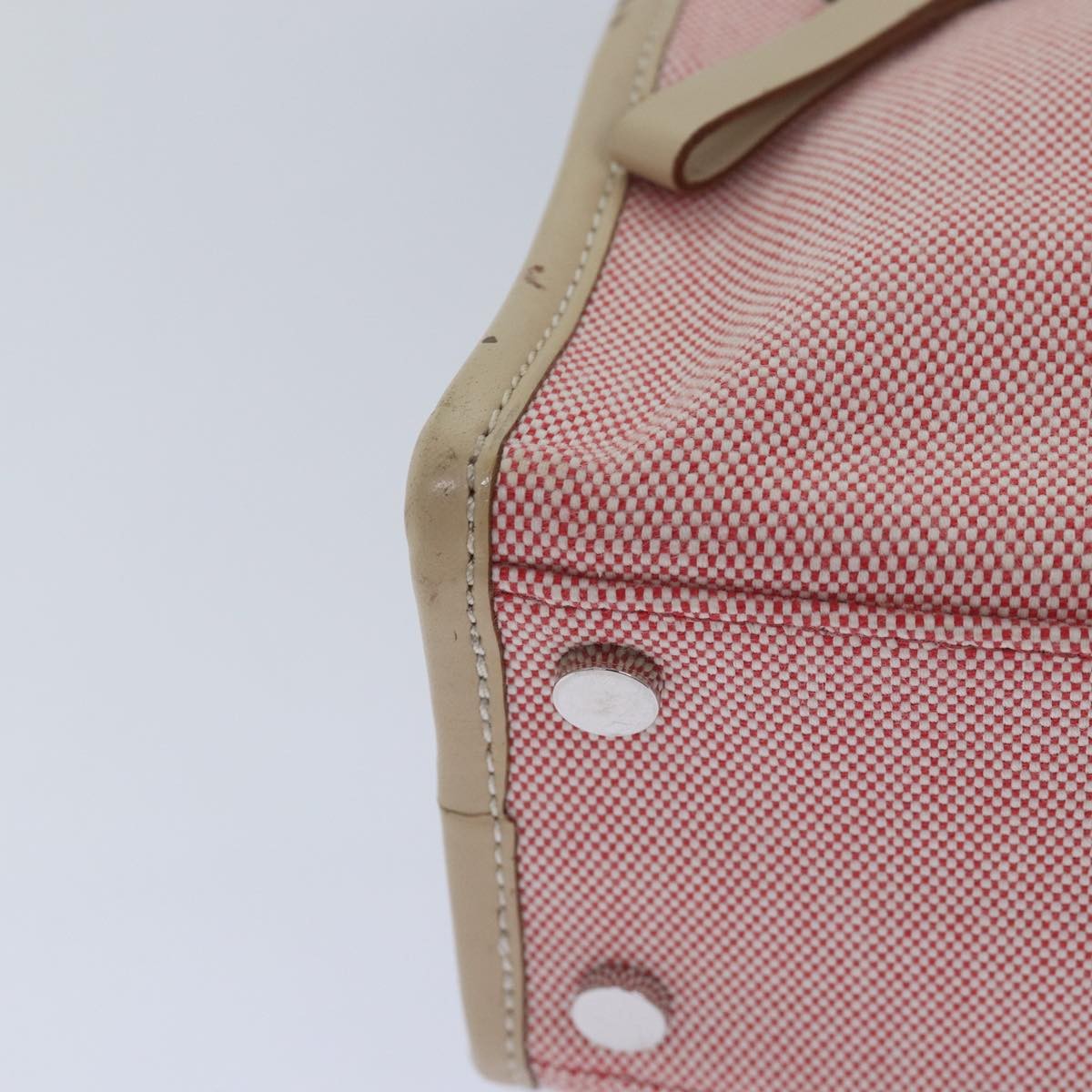 Burberry Blue Label Handbag Canvas Pink Canvas Handbag (Pre-Owned)