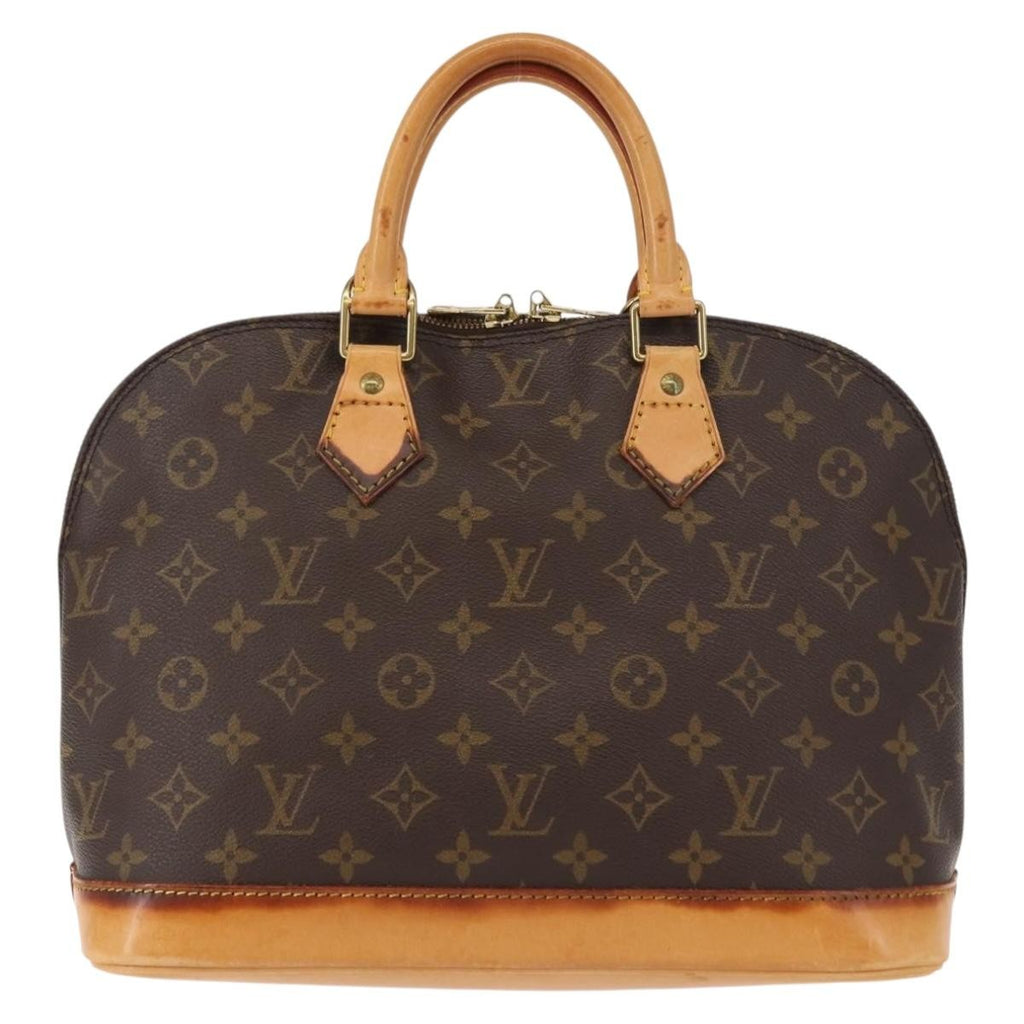 Louis Vuitton Alma Handbag Monogram Canvas Brown Canvas Handbag (Pre-Owned)