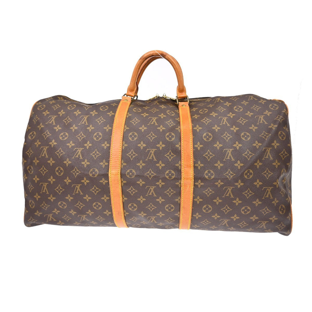 Louis Vuitton Keepall Bag Monogram Canvas Brown Canvas Travel Bag Bag (Pre-Owned)