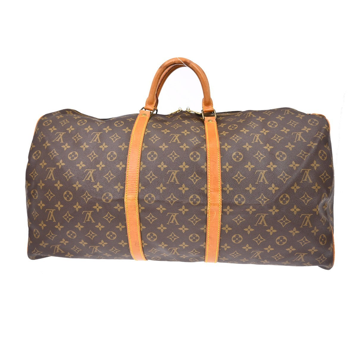 Louis Vuitton Keepall Bag Monogram Canvas Brown Canvas Travel Bag Bag (Pre-Owned)