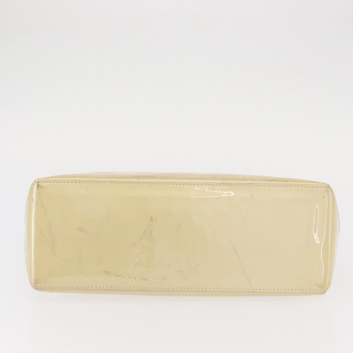 Louis Vuitton Wilshire Handbag Monogram Vernis Beige Patent_Leather Handbag (Pre-Owned)