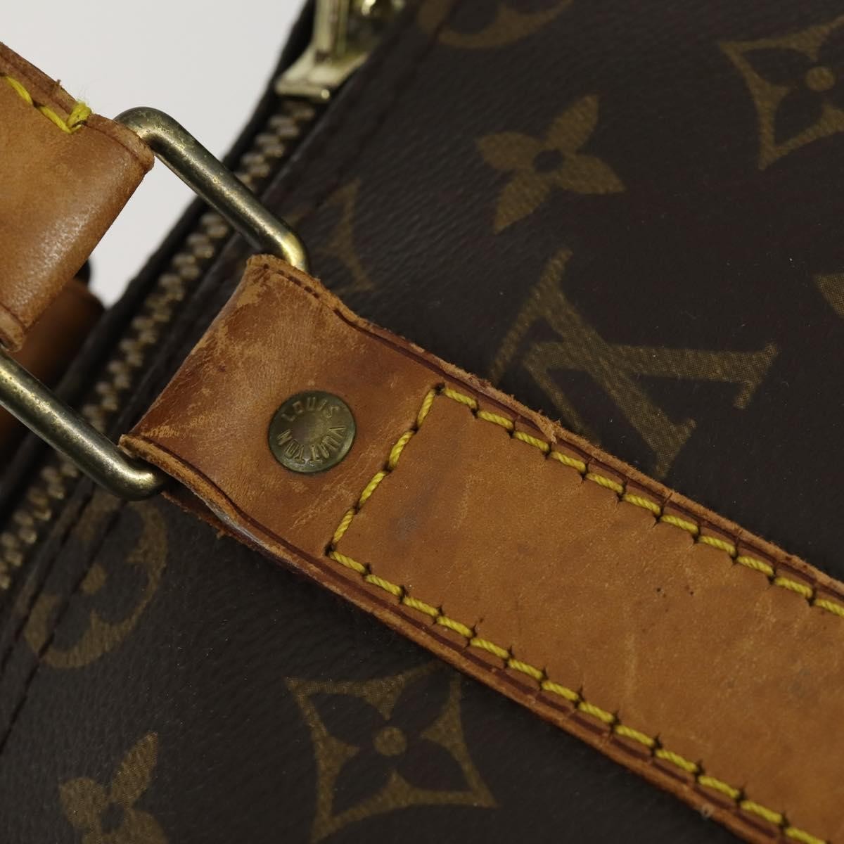 Louis Vuitton Keepall Bag Monogram Canvas Brown Canvas Travel Bag Bag (Pre-Owned)