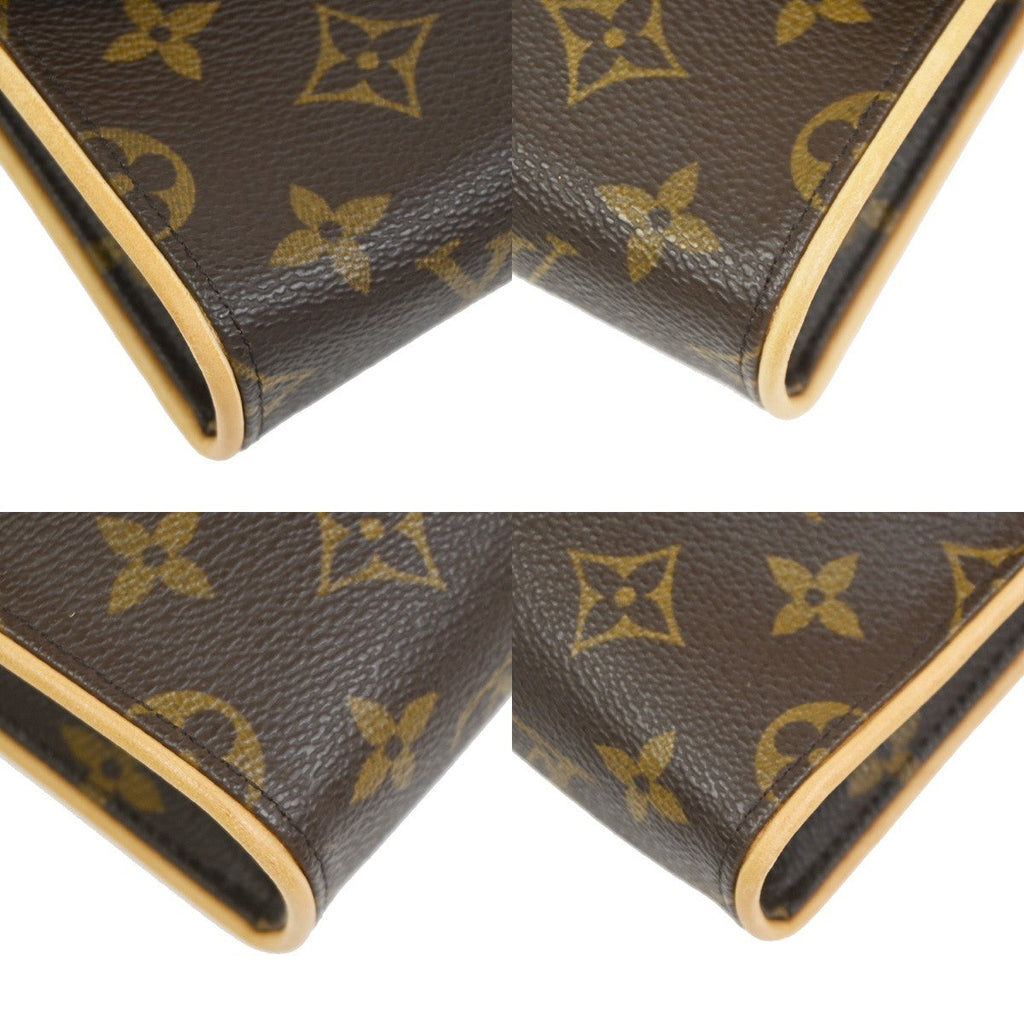 Louis Vuitton Florentine Waist Bag Monogram Canvas Brown Canvas Clutche & Pouche Bag (Pre-Owned)