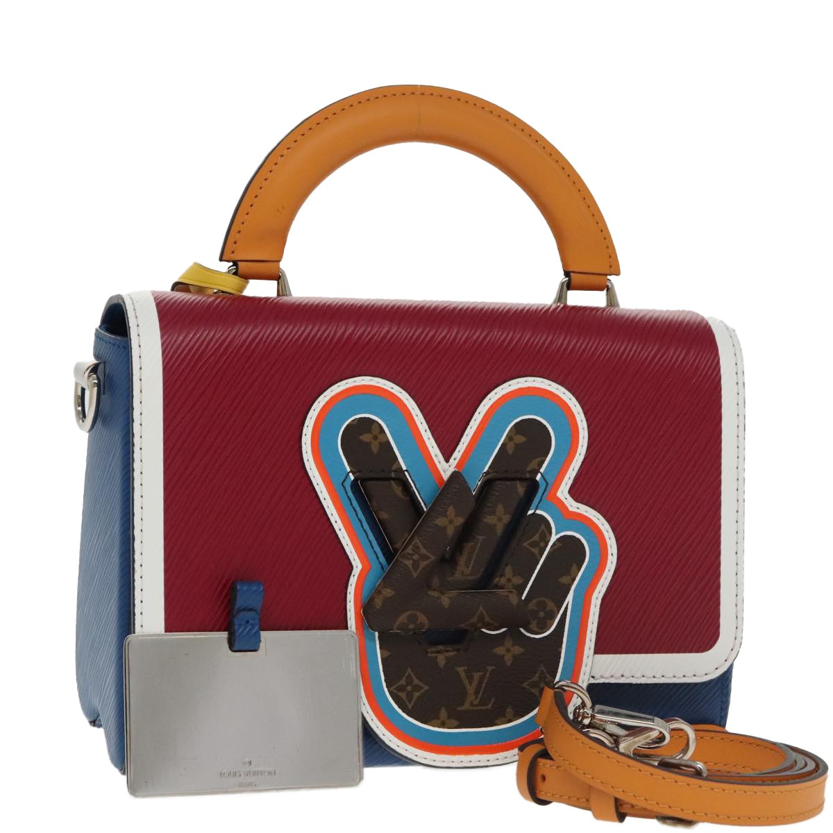 Louis Vuitton Twist Top Handle Bag Limited Edition Peace Love Epi And Monogram Canvas Multicolour Leather Bag (Pre-Owned)