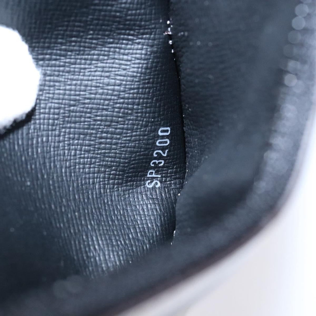 Louis Vuitton Nigo Duck Coin Holder Printed Leather And Limited Edition Giant Damier Black Canvas Wallets Accessory (Pre-Owned)