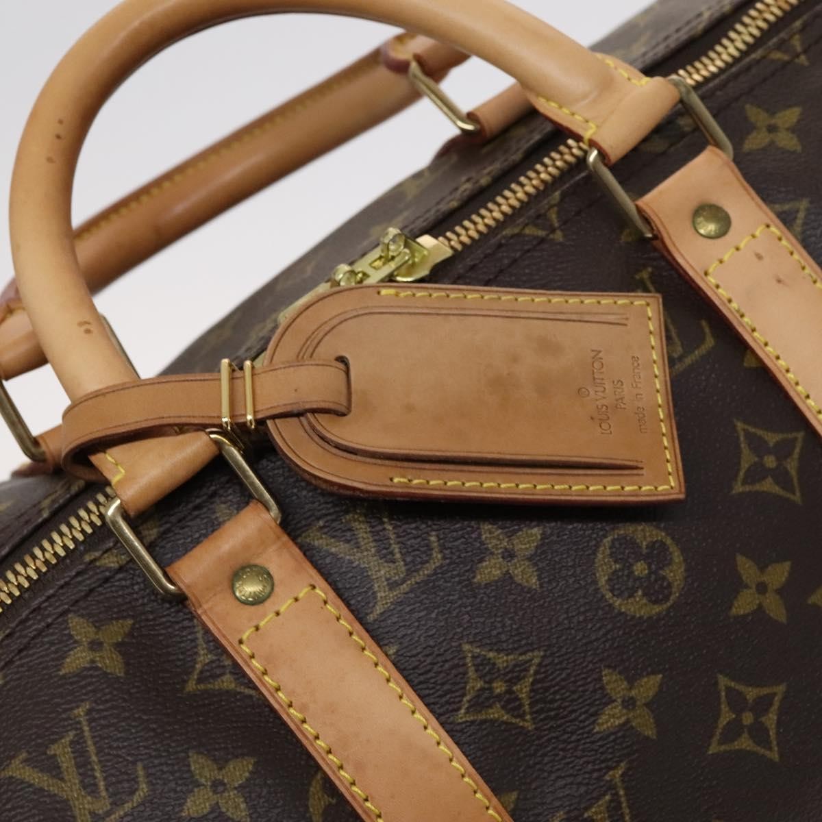 Louis Vuitton Keepall Bag Monogram Canvas Brown Canvas Travel Bag Bag (Pre-Owned)