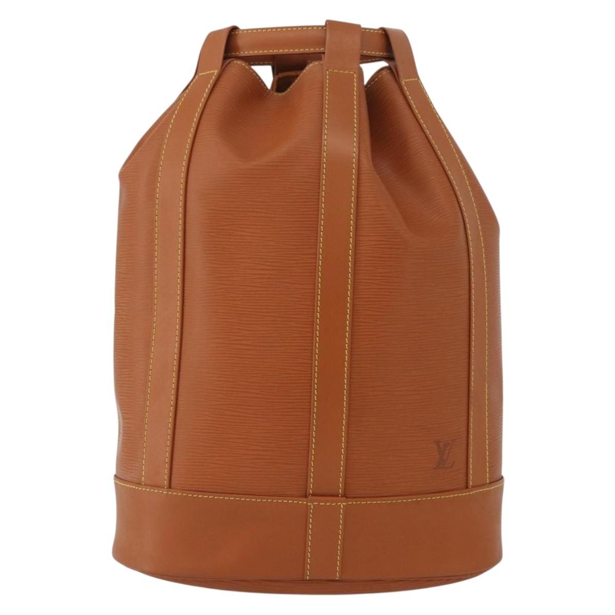 Louis Vuitton Randonnee Backpack Epi Leather Brown Leather Backpack Bag (Pre-Owned)