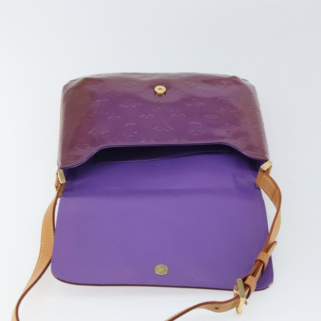 Louis Vuitton Thompson Street Handbag Monogram Vernis Purple Patent_Leather Shoulder Bag Bag (Pre-Owned)