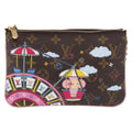 Louis Vuitton Double Zip Pochette Limited Edition Vivienne Xmas Monogram Canvas Brown Canvas Clutche & Pouche Bag (Pre-Owned)