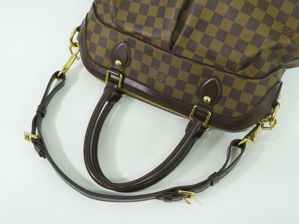 Louis Vuitton Trevi Handbag Damier Brown Canvas Handbag (Pre-Owned)