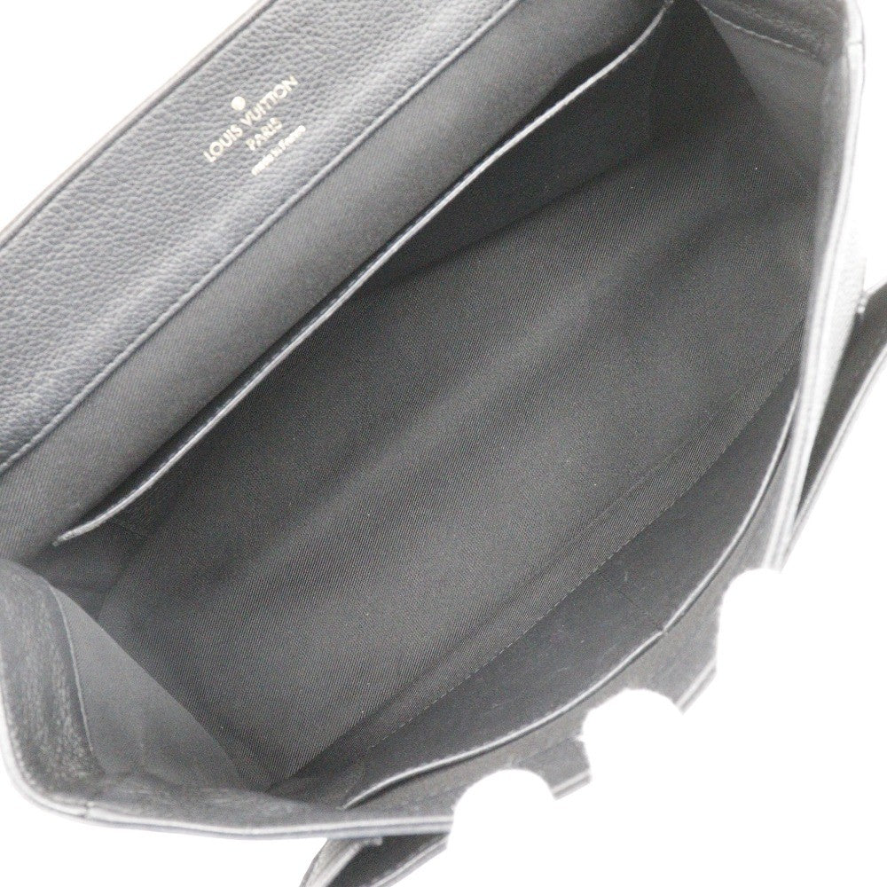 Louis Vuitton Lockme Handbag Leather Black Leather Handbag (Pre-Owned)