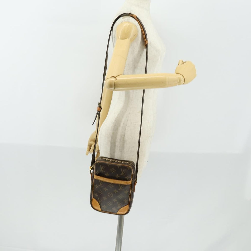 Louis Vuitton Danube Handbag Monogram Canvas Brown Canvas Shoulder Bag Bag (Pre-Owned)