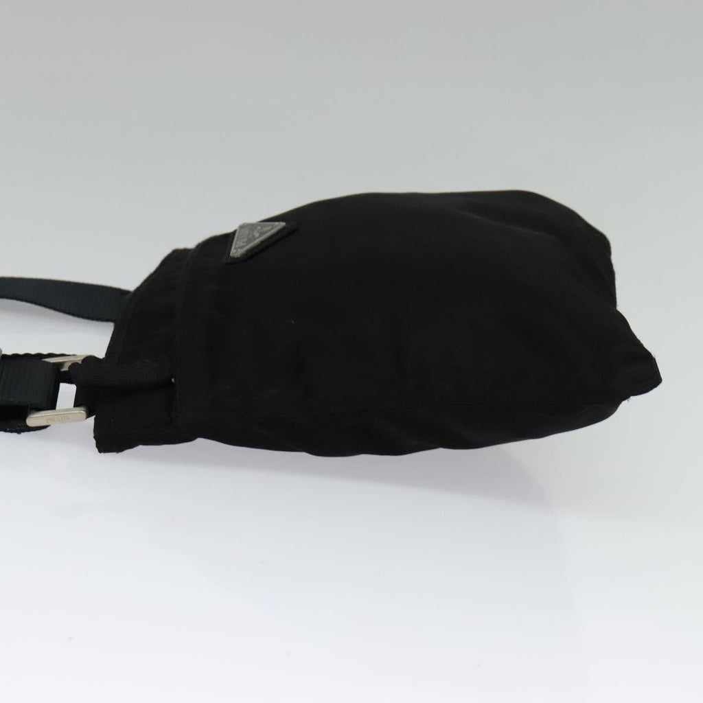 Prada Front Pocket Messenger Bag Tessuto Black Nylon Shoulder Bag Bag (Pre-Owned)