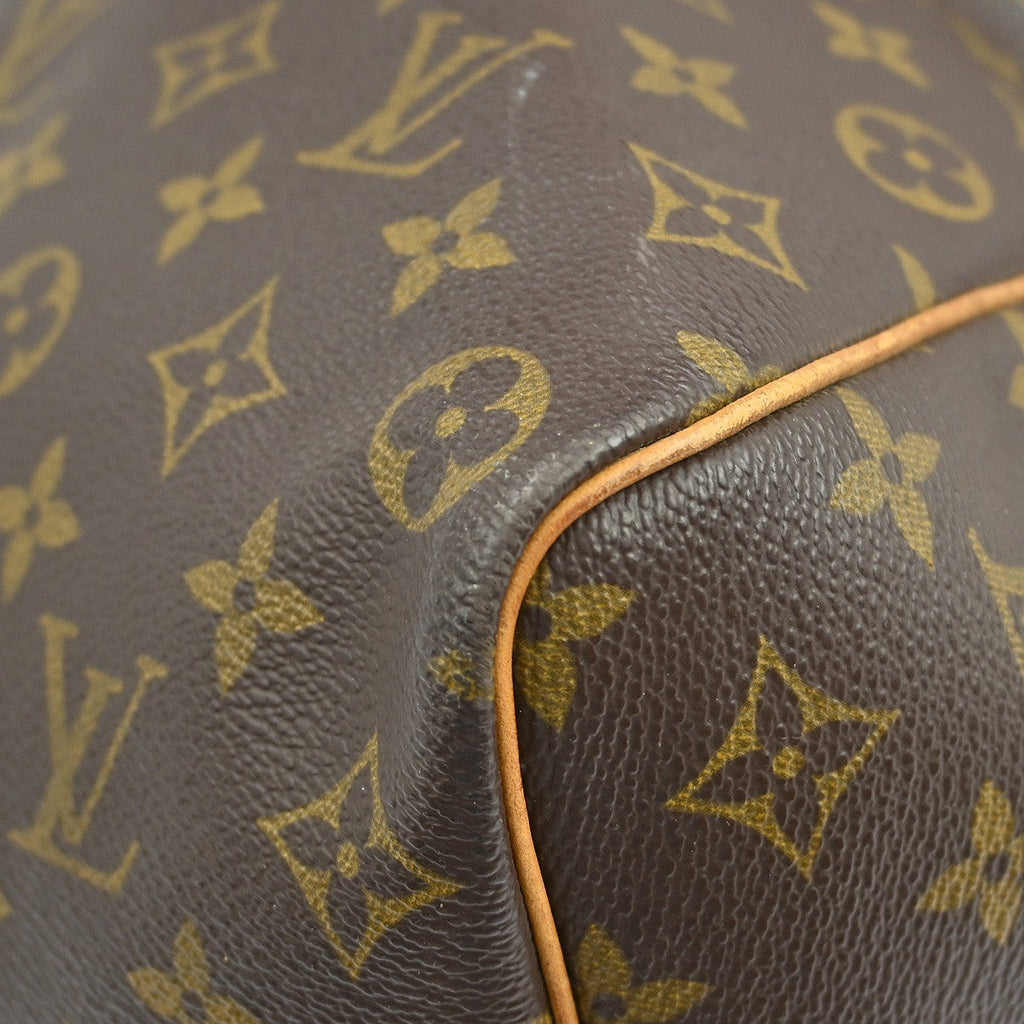 Louis Vuitton Keepall Bag Monogram Canvas Brown Canvas Travel Bag Bag (Pre-Owned)
