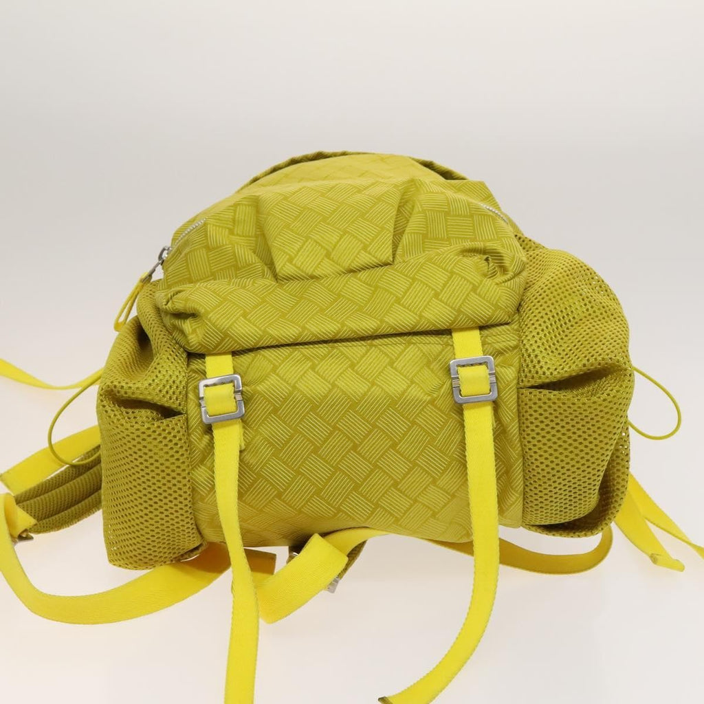 Bottega Veneta Vintage Backpack Nylon Yellow Nylon Backpack Bag (Pre-Owned)