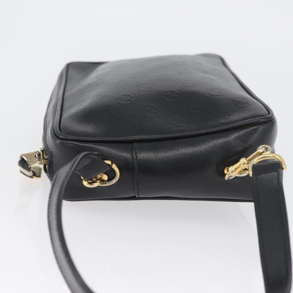 Gucci Vintage Clutch Bag Leather Black Leather Clutche & Pouche Bag (Pre-Owned)