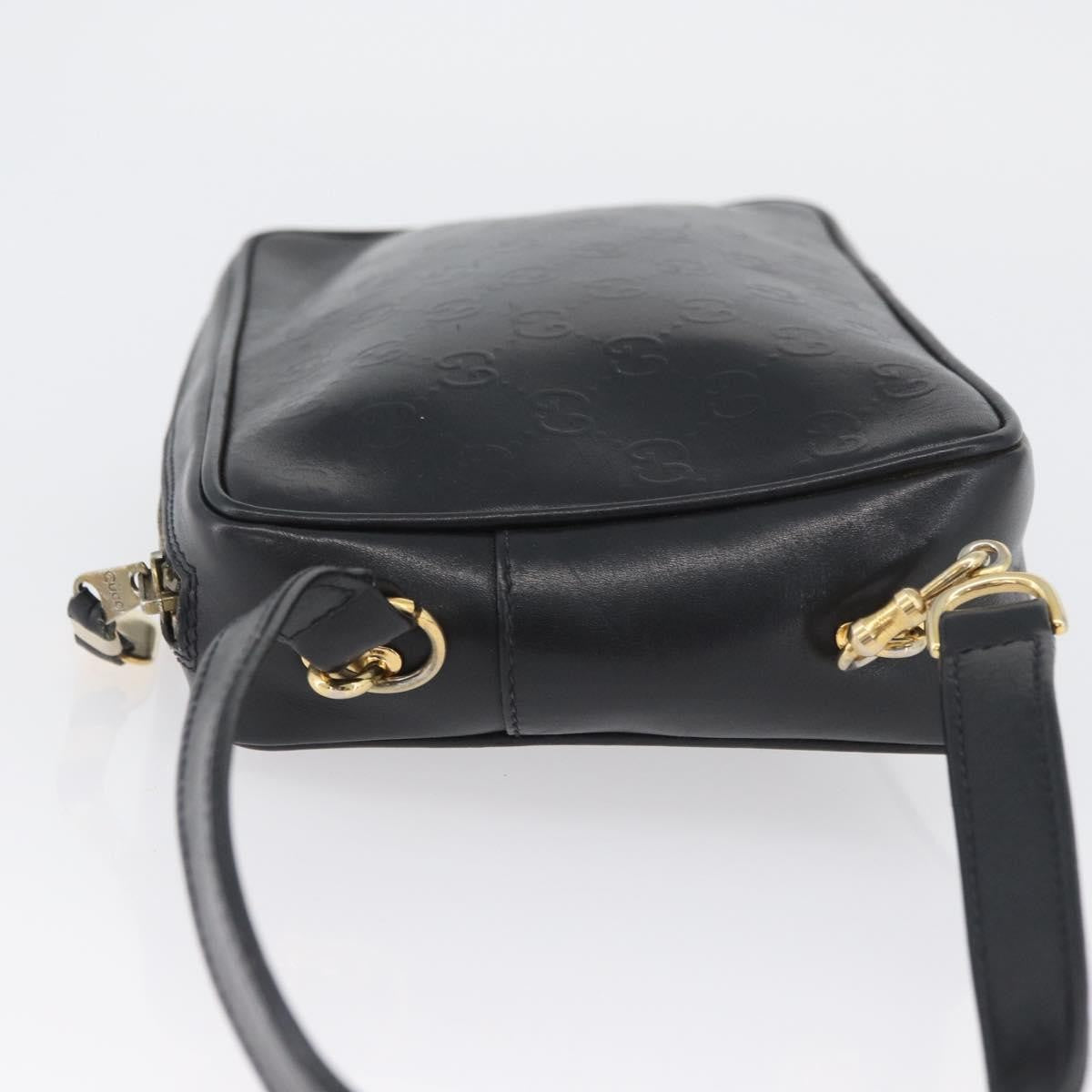 Gucci Vintage Clutch Bag Leather Black Leather Clutche & Pouche Bag (Pre-Owned)