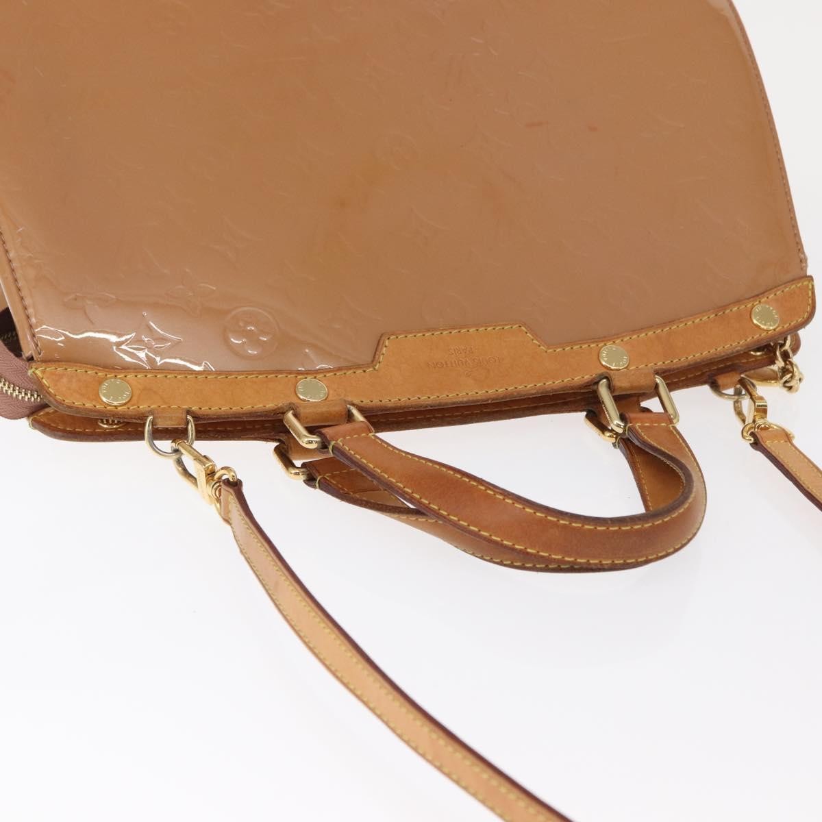 Louis Vuitton Brea Handbag Monogram Vernis Brown Patent_Leather Handbag (Pre-Owned)