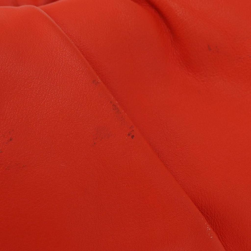 Bottega Veneta The Chain Pouch Leather Orange Leather Clutche & Pouche Bag (Pre-Owned)