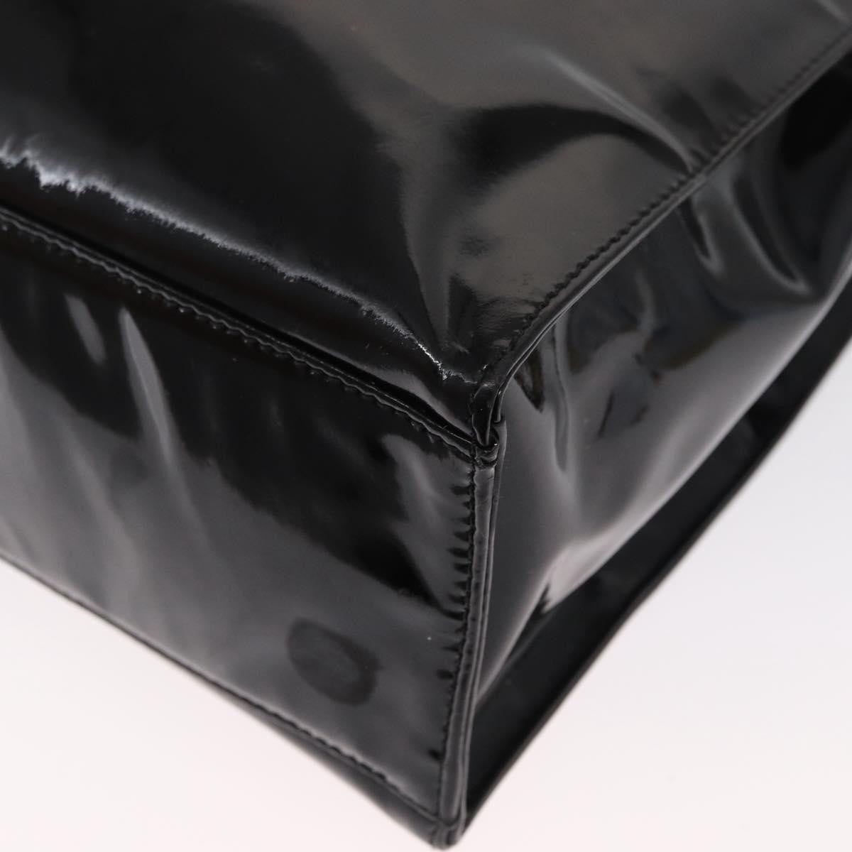 Chanel Vintage Timeless Chain Shoulder Bag Patent Black Patent_Leather Shoulder Bag Bag (Pre-Owned)