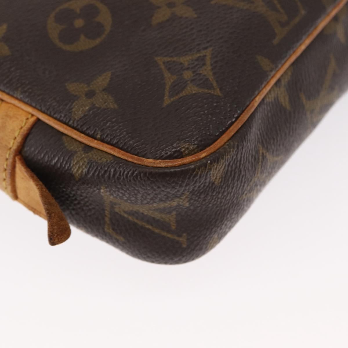 Louis Vuitton Pochette Marly Bandouliere Bag Monogram Canvas Brown Canvas Clutche & Pouche Bag (Pre-Owned)