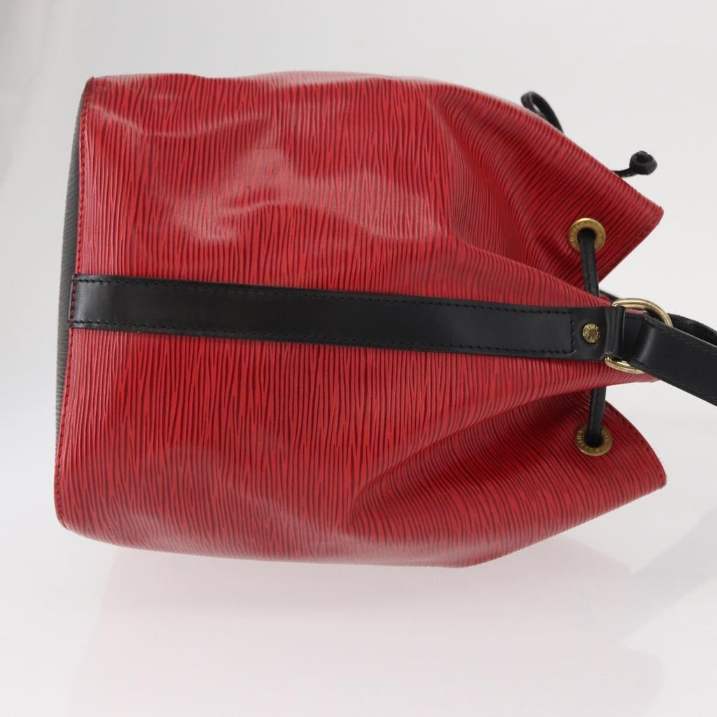 Louis Vuitton Bicolor Petit Noe Handbag Epi Leather Red Leather Shoulder Bag Bag (Pre-Owned)
