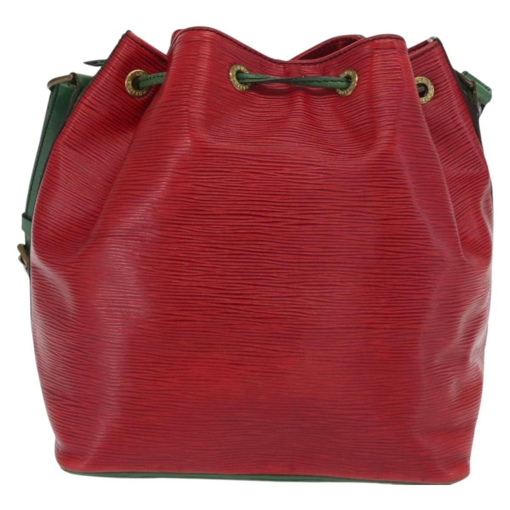 Louis Vuitton Bicolor Petit Noe Handbag Epi Leather Green Leather Shoulder Bag Bag (Pre-Owned)