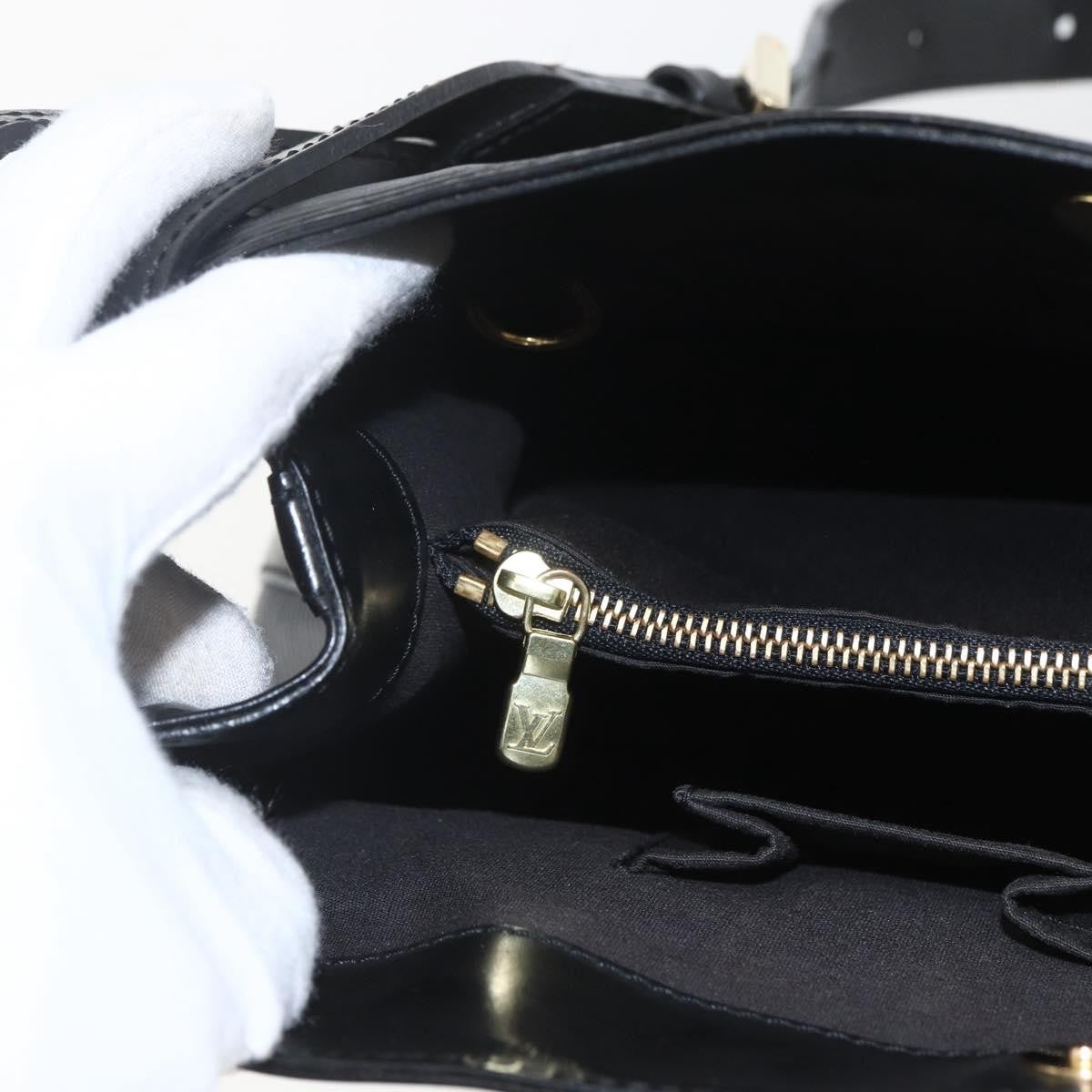 Louis Vuitton Mandara Handbag Epi Leather Black Leather Tote Bag Bag (Pre-Owned)