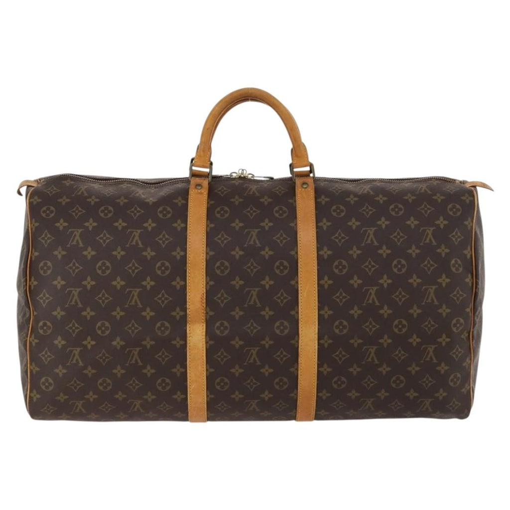 Louis Vuitton Keepall Bag Monogram Canvas Brown Canvas Travel Bag Bag (Pre-Owned)